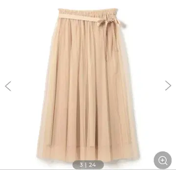 차코트 허리 프릴 샤샤 스커트