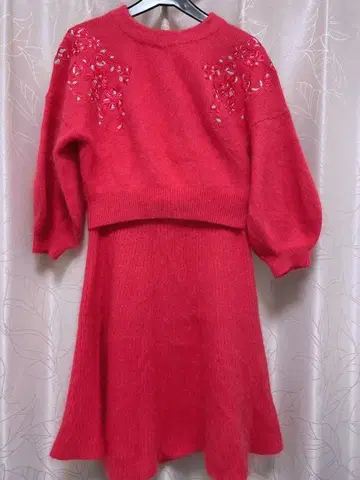 snidel 자수 니트 [ 셋업 ]