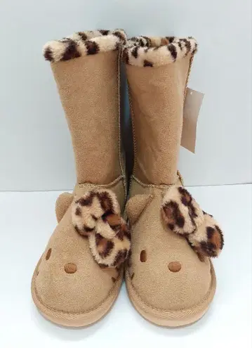 희귀 레어 레트로 산리오 헬로키티 키티 표범 무늬 부츠 어그 부츠