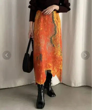 Ameri UND RUST ART KNIT SKIRT