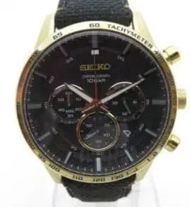 SEIKO 세이코 50주년 기념 모델 크로노그래프 블랙 골드 케이스