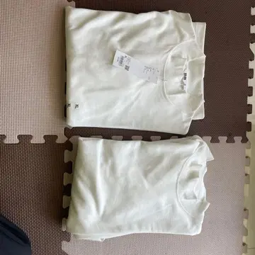 UNIQLO U 브러쉬드 모크넥 T셔츠