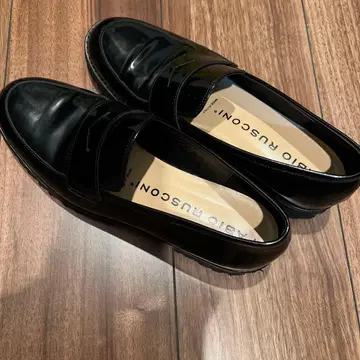 FABIO RUSCONI 블랙 로퍼