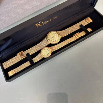 크로이제 Klaeuse 페어 손목시계 GY18/MQ 골드 에메랄드