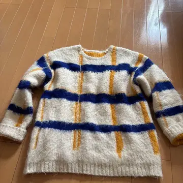 스트라이프 디자인 긴팔 스웨터 PAMM