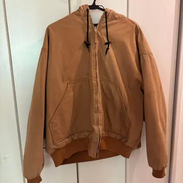 Walls 후드 부착 자켓 브라운