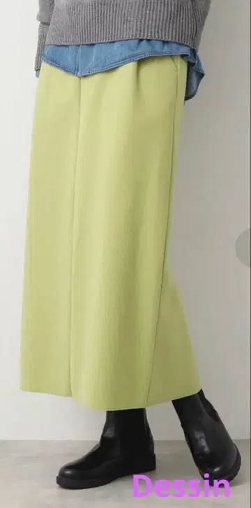 데셍 Dessin 롱 타이트 스커트