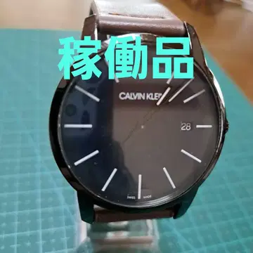 캘빈클라인, 데이트 기능, 블랙 페이스 손목시계