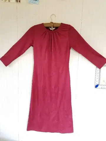 파스텔맘 빨간색 원피스