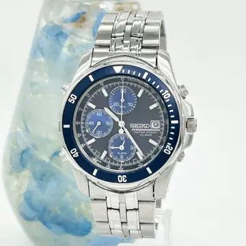 SEIKO 세이코 크로노그래프 Y182-6F00 쿼츠 손목시계