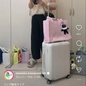 [ 새상품급 ] SIMYON 핑크 토트백 카와카미 모모코