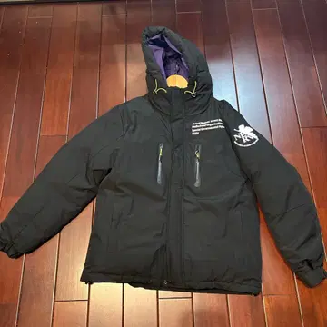 NERV 로고 블랙 나일론 자켓