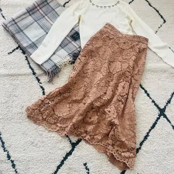 미사용 새상품 프로포션 바디 드레싱 레이스 스커트 롱 스커트