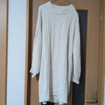 니트 원피스 3L 펄 많이