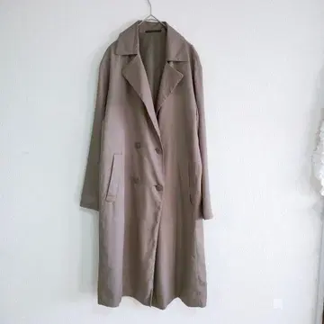 [ UNIQLO ] 베이지 더블 브레스트 트렌치코트