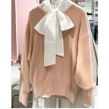 green label relaxing 헤어리 니트 풀오버