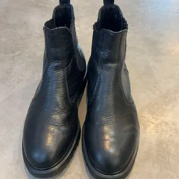 초레어 주름 가죽 닥터마틴 사이드 고어 부츠 UK9