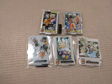 제일복권 드래곤볼 F상 시크릿 홀로 가공 2종 총 5개