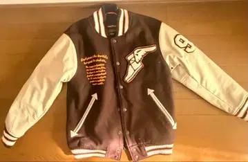 굿이어 바시티 자켓 M 사이즈 다크 브라운