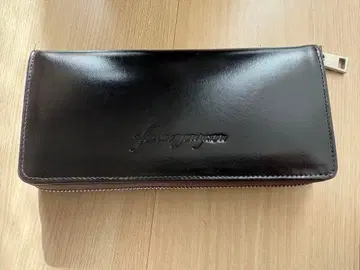 가죽 장지갑 다크 브라운