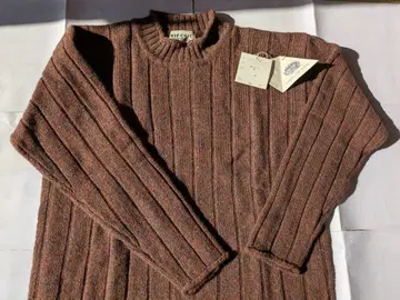 HIPCHIC 셰틀랜드 울 리브 스웨터 M