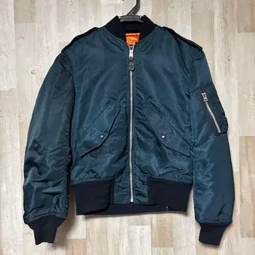 80s USA제 알파 L-2B 자켓 네이비 XS MA-1