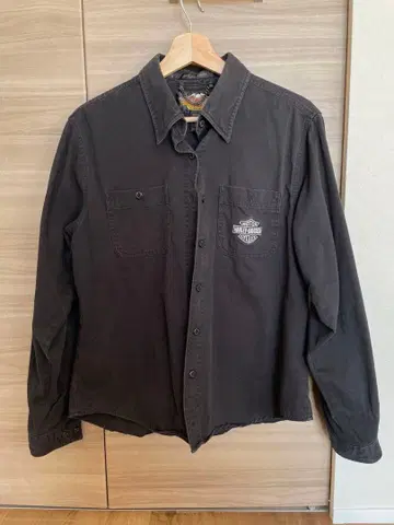 Harley-Davidson 블랙 데님 셔츠 할리
