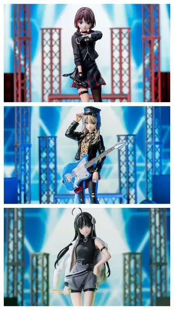 걸즈밴드 크라이 피규어 3종 세트