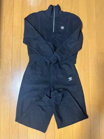 adidas 셋업 블랙 플리스 소재
