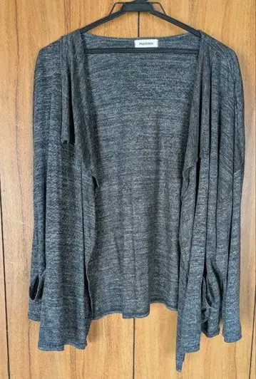 [ Plantation ] 린넨 100% 루즈핏 가디건 드레이핑 일본제