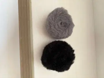 퍼 폼폼 헤어 액세서리 2개 세트