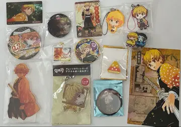 귀멸의 칼날 아가츠마 젠이츠 아크릴 스탠드 캔뱃지 카드 키링 핀 배지