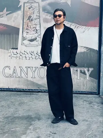 MOTOR NEW VINTAGE / BLACK DENIM 셋업