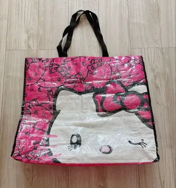 레어 USJ 한정판 헬로키티 샵 봉투 핑크