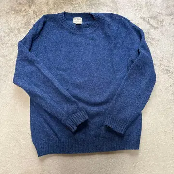 L.L.Bean 남성용 M 네이비 울 스웨터