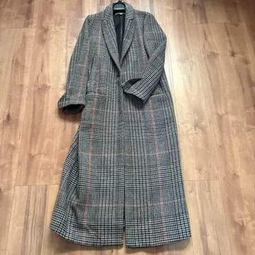 ZARA 자라 롱 코트 체크