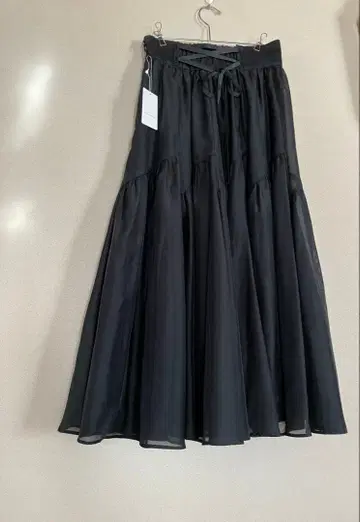 블랙 플레어 스커트 윌 셀렉션 새상품