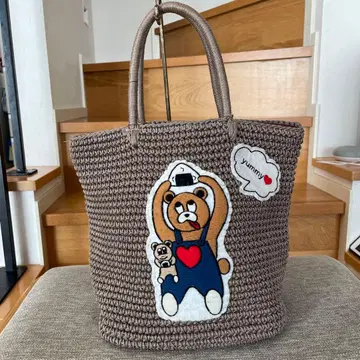 LUDLOW 라들로 애니멀 코드 곰 백 토트백