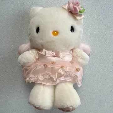 헬로키티 봉제 인형 드레스 천사 레트로
