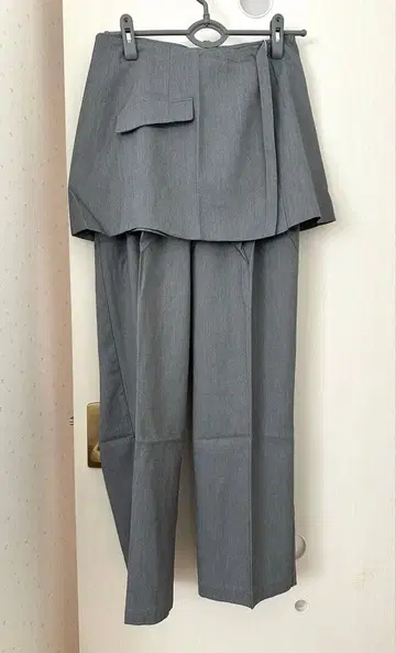 그레이 스커트 팬츠 와이드 팬츠