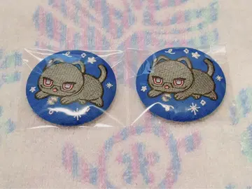 니지산지 IMPACT 완냐쿠숀 자수 캔뱃지 쿠로이코 시키나기 아키라