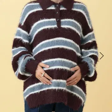 lepsim 마터니티/ 라거 보더 니트