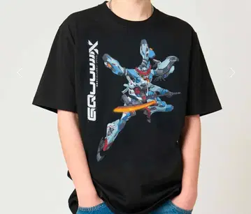 새상품급 graniph 건담 T셔츠 블랙