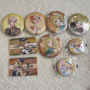 카가미네 린 렌 캔뱃지 6개 팬 증명 카드