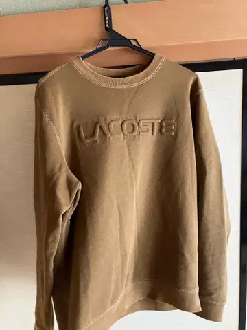 LACOSTE 브라운 크루넥 트레이닝복 US M