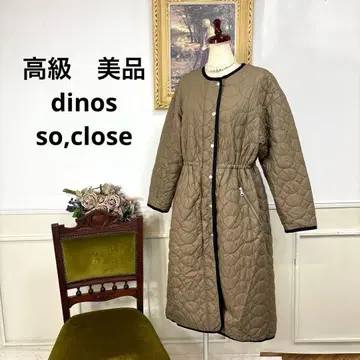 고급 새상품급 dinos so,close 퀼팅 코트