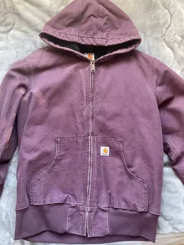 Carhartt 여성용 집업 후드티 퍼플