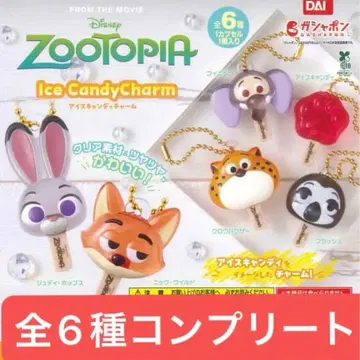 [컴프 세트] 주토피아 가챠 아이스캔디 참 전 6종