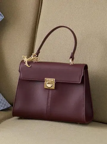 LILY BROWN 스퀘어 버클 탑 핸들 백 BRD