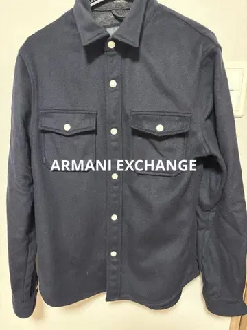 아르마니 익스체인지 셔츠 자켓 울 캐시미어